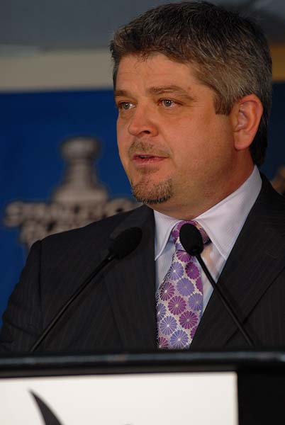 Stanley Cup Playoffs San Jose Sharks head coach Todd McLellan postgame press conderence