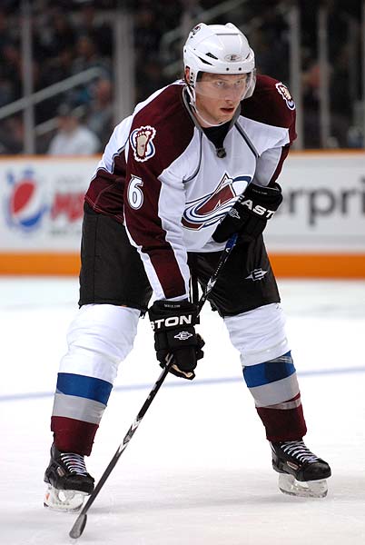 Colorado Avalanche defenseman Erik Johnson suits up hours after trade from St Louis Blues
