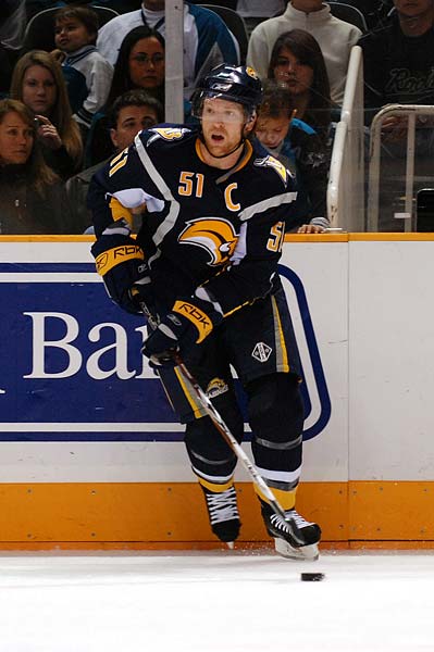 Buffalo Sabres San Jose Sharks defenseman Brian Campbell