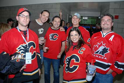 San Jose Sharks Calgary Flames fans game 1