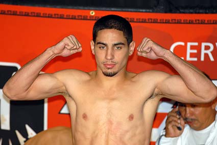 ESPN Friday Night Fights weigh-in Jr Welterweight Danny Garcia