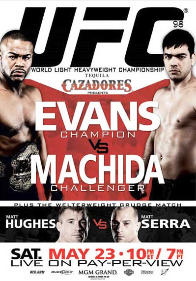 UFC 98 Lyoto Machida vs Rashad Evans Light Heavyweight Championship