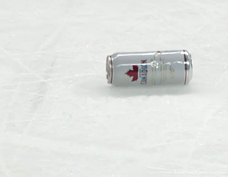 Beer cans, Heatley jerseys, full bottles of water thrown on ice in San Jose Sharks 4-0 shutout of Ottawa Senators